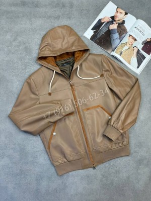 Кожаная куртка Kiton 34925