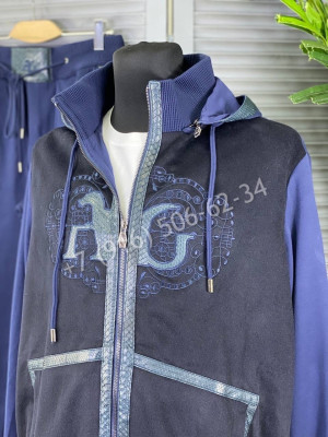 Спортивный костюм со вставками питона Angelo Galasso 6994