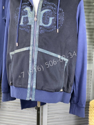 Спортивный костюм со вставками питона Angelo Galasso 6994