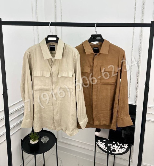 Рубашка Zegna из льна 28325