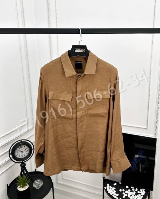 Рубашка Zegna из льна 28325