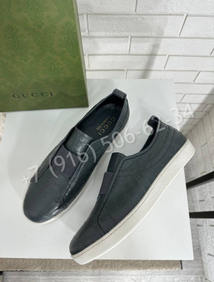 Кеды Gucci из кожи крокодила 19548