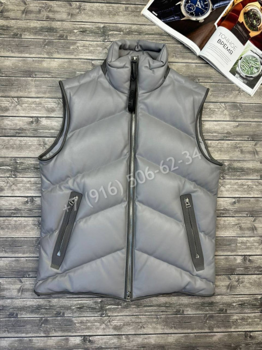 Жилетка из натуральной кожи Tom Ford 34128