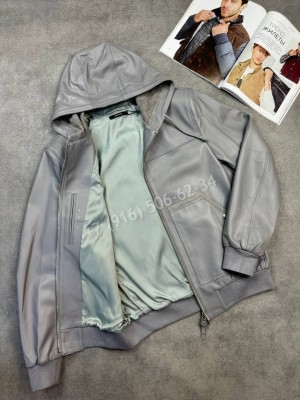 Кожаная куртка Kiton 34926