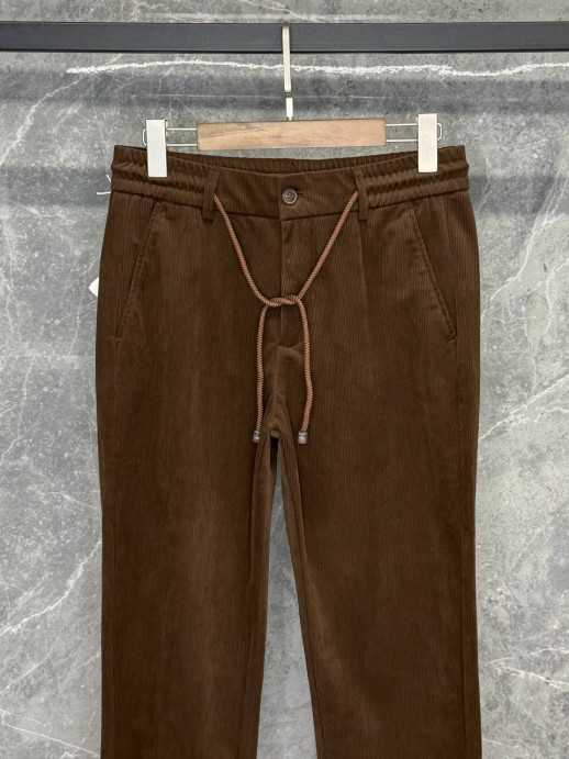 Брюки Brunello Cucinelli вельвет 19213 1