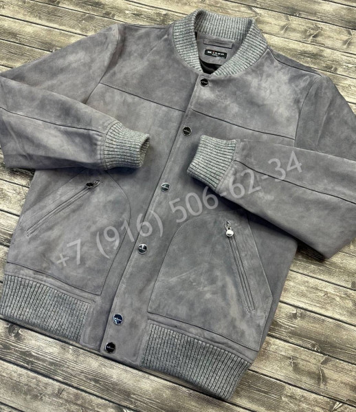 Замшевая куртка бомбер KITON 16234