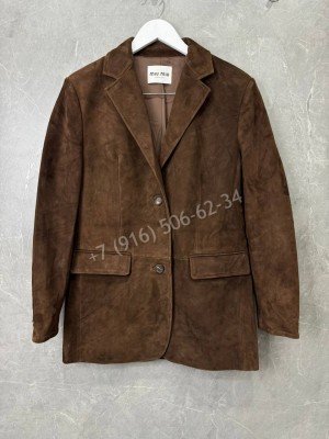 Замшевая куртка-пиджак MIU MIU 34828