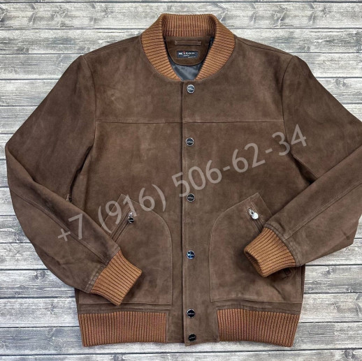 Замшевая куртка бомбер KITON 16235