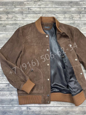 Замшевая куртка бомбер KITON 16235