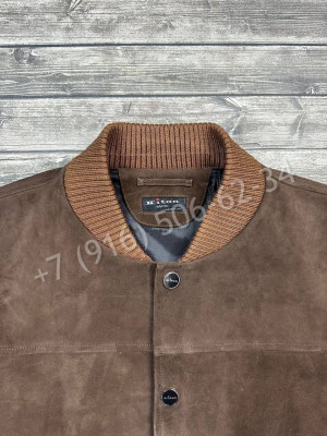 Замшевая куртка бомбер KITON 16235