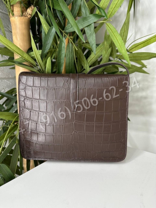 Сумка Hermes через пояс из кожи крокодила 21118