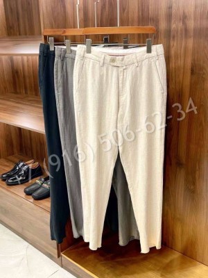 Брюки из льна Loro Piana 31535
