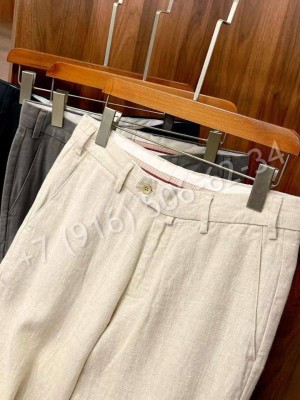 Брюки из льна Loro Piana 31535