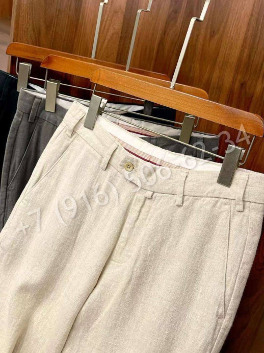 Брюки из льна Loro Piana 31535