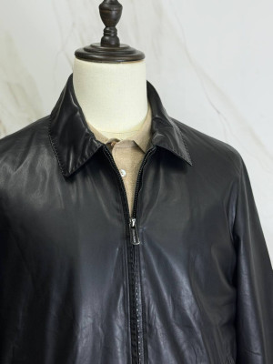 Кожаная куртка Franck Nomani со вставками кожи 6399 1