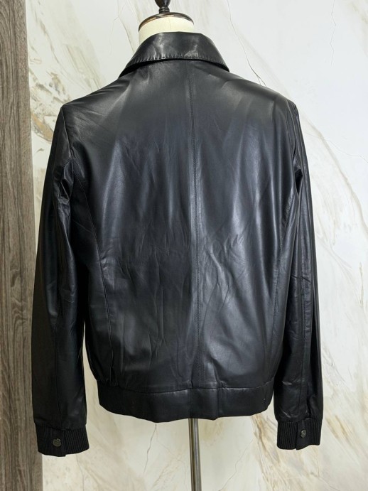 Кожаная куртка Franck Nomani со вставками кожи 6399 1