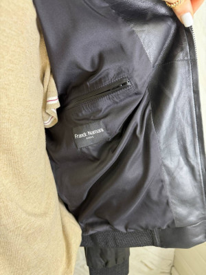 Кожаная куртка Franck Nomani со вставками кожи 6399 1