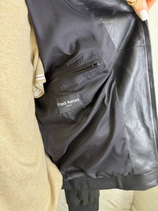 Кожаная куртка Franck Nomani со вставками кожи 6399 1