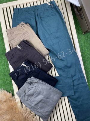 Льняные брюки Brioni 15225
