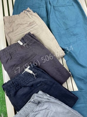 Льняные брюки Brioni 15225