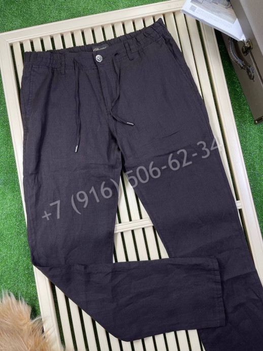 Льняные брюки Brioni 15225