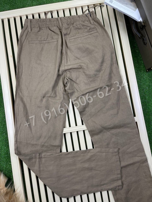 Льняные брюки Brioni 15225