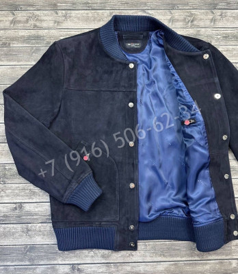 Замшевая куртка бомбер KITON 16236