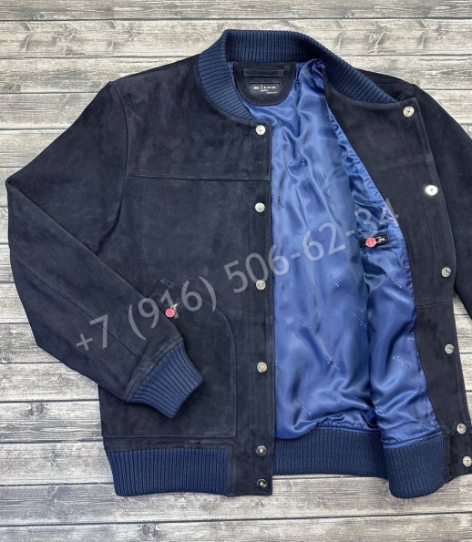 Замшевая куртка бомбер KITON 16236