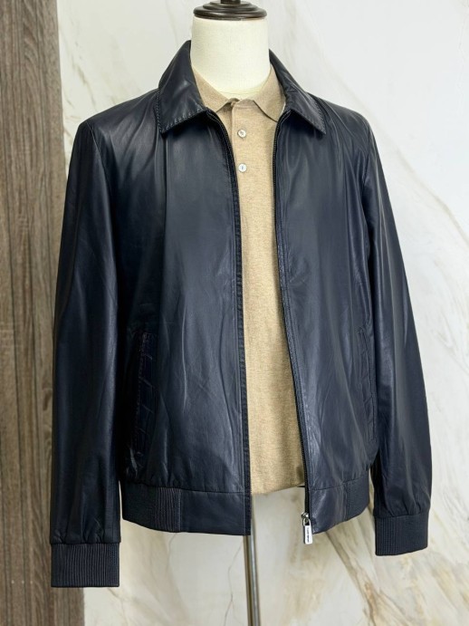 Кожаная куртка Franck Nomani со вставками кожи 6399 2