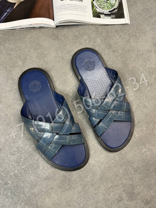 Тапочки Stefano Ricci из кожи крокодила 31336