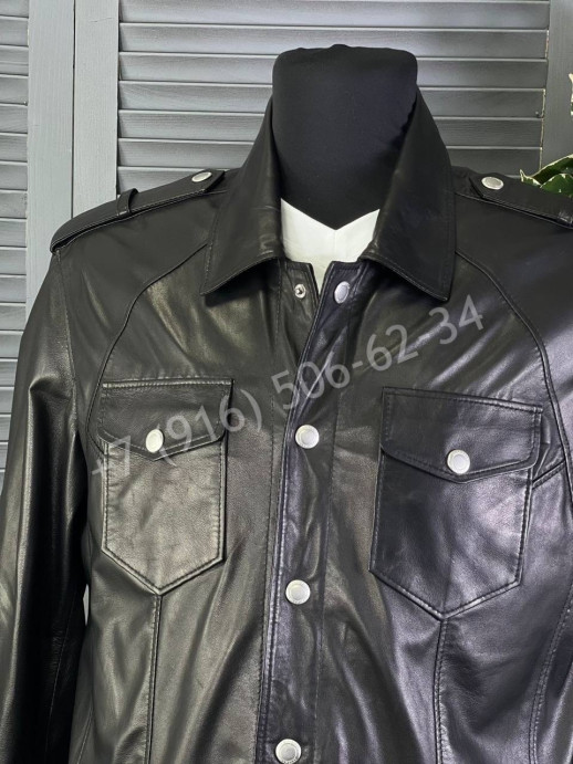 Кожаная куртка Brunello Cucinelli 15118