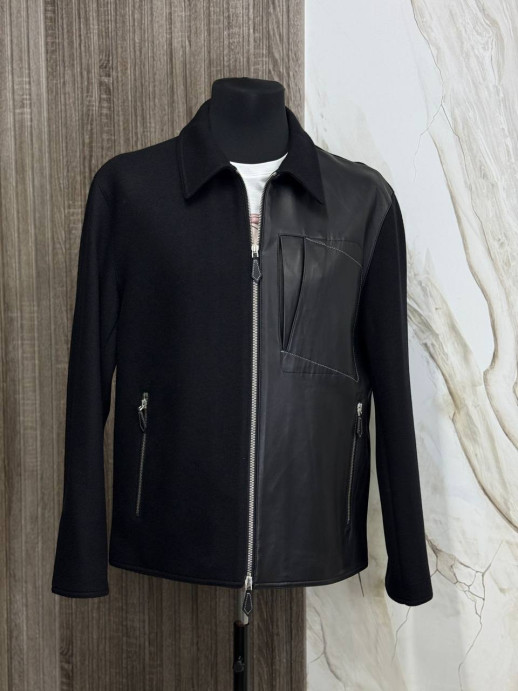 Кожаная куртка Hermes 5739 8