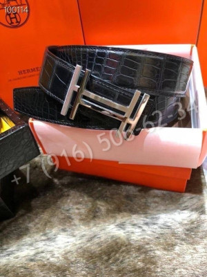 Ремень Hermes из кожи крокодила 23519