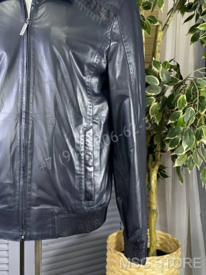 Кожаная куртка Stefano Ricci со вставками  кожи страуса 9613