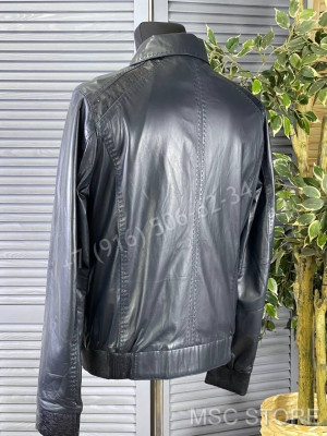 Кожаная куртка Stefano Ricci со вставками  кожи страуса 9613