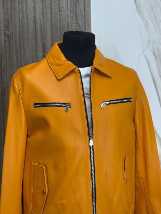 Кожаная куртка Hermes 5742 1