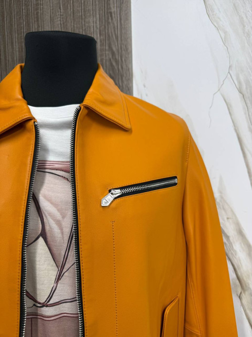 Кожаная куртка Hermes 5742 1