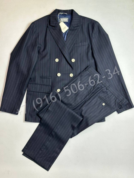 Классический костюм из льна Brunello Cucinelli 21250