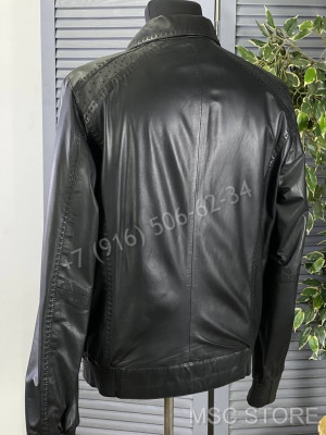 Кожаная куртка Stefano Ricci со вставками  кожи страуса 9615