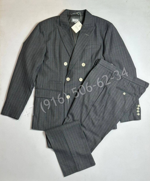 Классический костюм из льна Brunello Cucinelli 21251