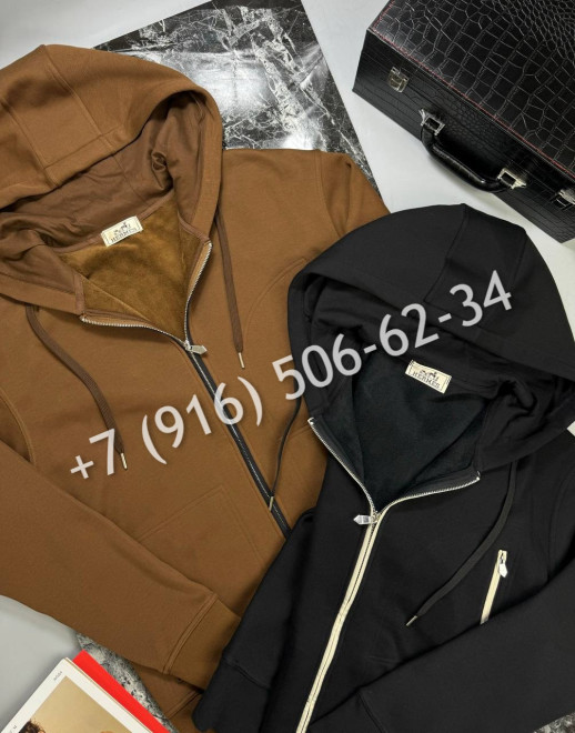 Толстовка на молнии Hermes утепленная 8847 1