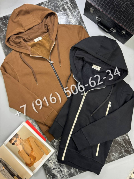 Толстовка на молнии Hermes утепленная 8847 1