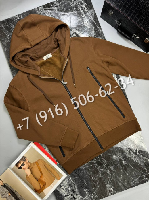 Толстовка на молнии Hermes утепленная 8847 1