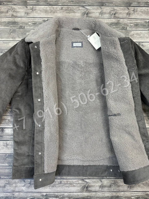 Куртка вельветовая Brunello Cucinelli / мех овчина 23999