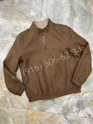 Двухсторонняя ветровка Loro Piana из льна 16945