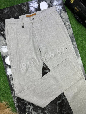 Льняные брюки Zegna 17752