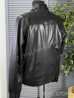 Кожаная куртка ZILLI со вставками крокодила 9617