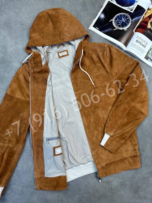 Замшевая куртка Brunello Cucinelli 30934