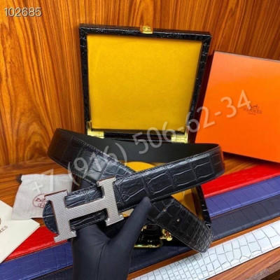 Ремень Hermes из кожи крокодила 23523