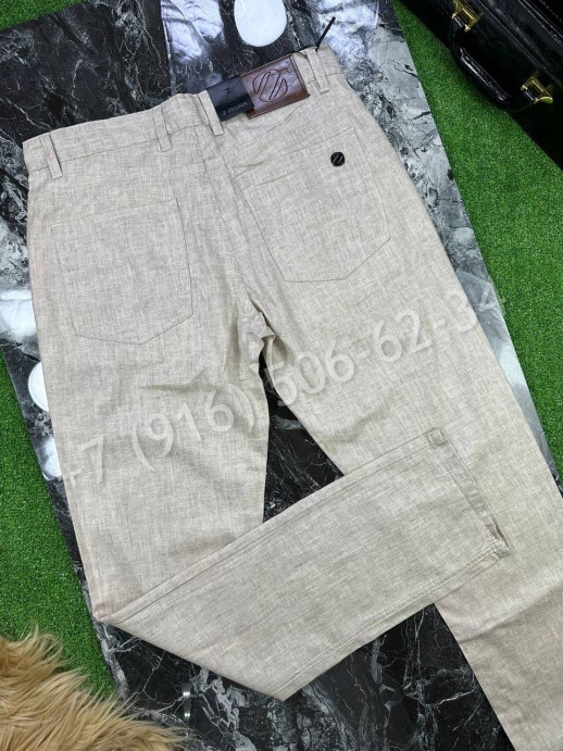 Льняные брюки Zegna 17753